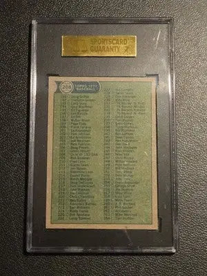 1977 Topps #208 Checklist: 133-264 SGC 8 - Baseball Card Single