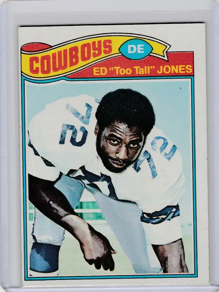 1977 Topps #314 Ed ’Too Tall’ Jones Dallas Cowboys EXMT
