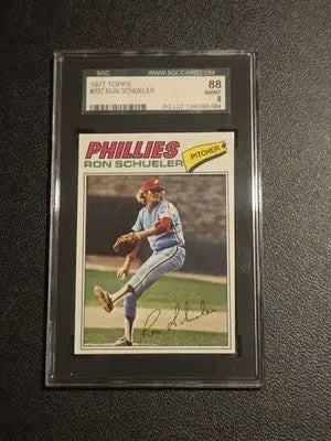 1977 Topps #337 Ron Schueler SGC 8 - Baseball Card Single