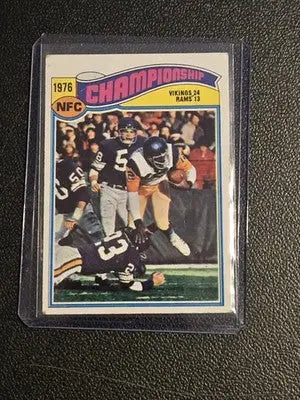 1977 Topps #527 1976 NFC Championship - Football Card Single