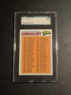 1977 Topps #562 Checklist: 529-660 SGC 8 - Baseball Card Single