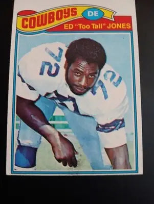 1977 Topps - Ed ’Too Tall’ Jones #314. Dallas Cowboys. EX - EX+