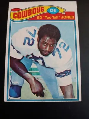 1977 Topps - Ed ’Too Tall’ Jones #314. Dallas Cowboys. EX - EX+