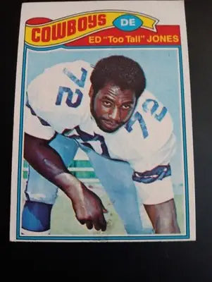 1977 Topps - Ed ’Too Tall’ Jones #314. Dallas Cowboys. EX - EX+