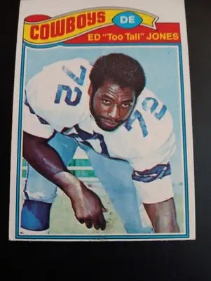 1977 Topps - Ed ’Too Tall’ Jones #314. Dallas Cowboys. EX - EX+