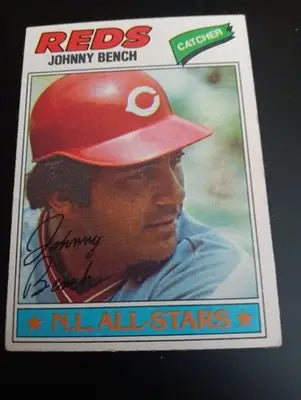1977 Topps - Johnny Bench #70. NL All Stars. Reds. NRMT+ - Baseball Card Single