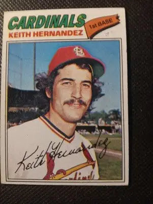 1977 Topps - Keith Hernandez #95. SL Cardinals. EX - Baseball Card Single