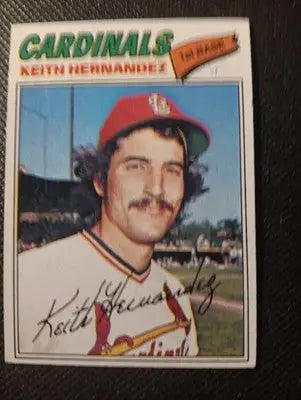 1977 Topps - Keith Hernandez #95. SL Cardinals. EX - Baseball Card Single