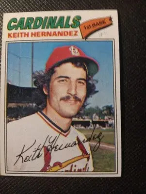 1977 Topps - Keith Hernandez #95. SL Cardinals. EX - Baseball Card Single