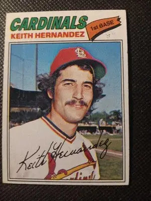 1977 Topps - Keith Hernandez #95. SL Cardinals. EX - Baseball Card Single