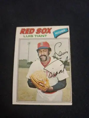 1977 Topps - Luis Tiant #258. Red Sox. EX-NRMT - Baseball Card Single