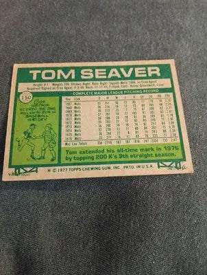 1977 Topps - Tom Seaver #150. NY Mets. EX - Baseball Card Single
