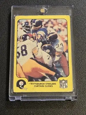 1978 Fleer Team Action #44 Curtain Closes - Football Card Single