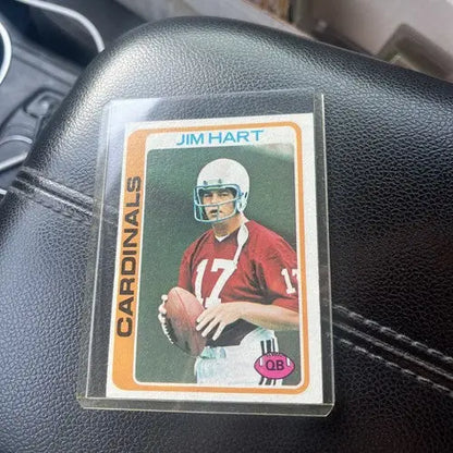 Sports trading card of Jim Hart from 1978 Topps football collection