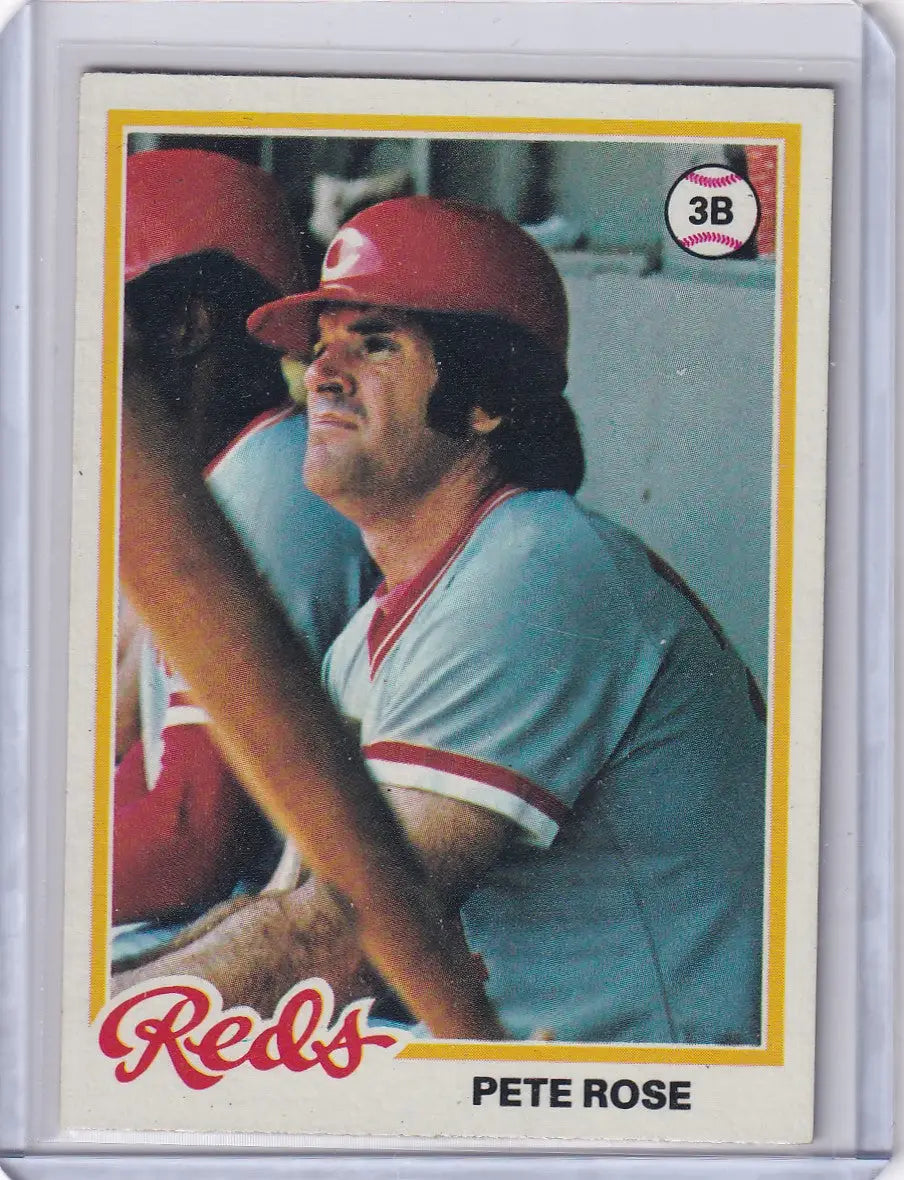1979 Topps baseball card of Pete Rose Cincinnati Reds collectible featuring Topps baseball series