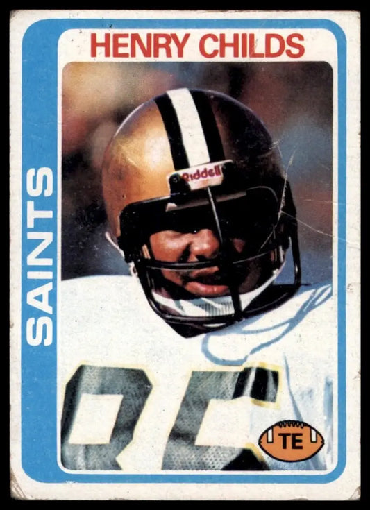 1978 Topps Henry Childs #463 New Orleans Saints Football Card NFL Sports - Football Card Single