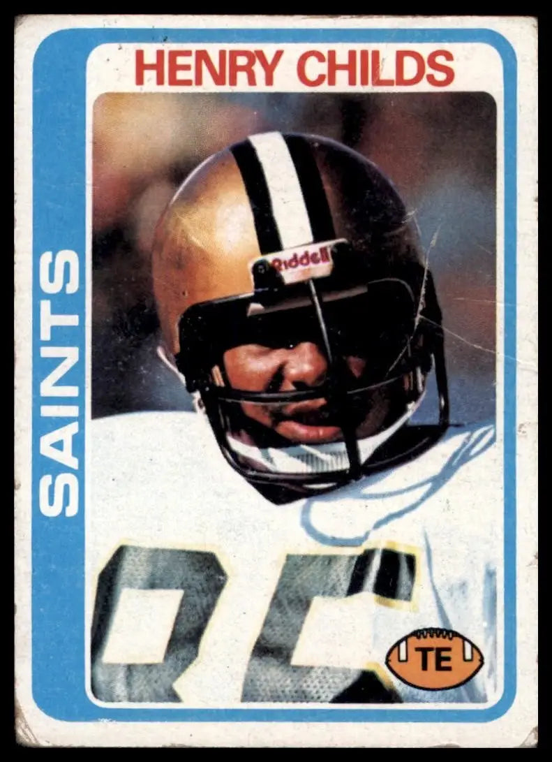 1978 Topps Henry Childs #463 New Orleans Saints Football Card NFL Sports - Football Card Single