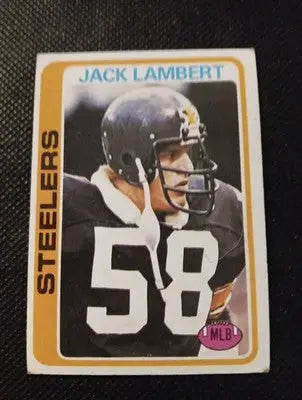 1978 Topps - Jack Lambert #165. Pittsburgh Steelers. EX - Football Card Single