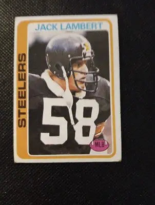 1978 Topps - Jack Lambert #165. Pittsburgh Steelers. EX - Football Card Single