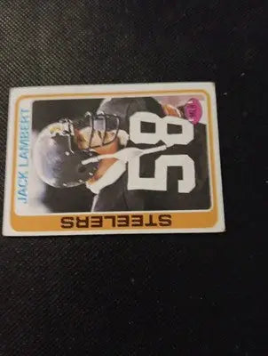 1978 Topps - Jack Lambert #165. Pittsburgh Steelers. EX - Football Card Single