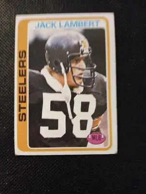 1978 Topps - Jack Lambert #165. Pittsburgh Steelers. EX - Football Card Single