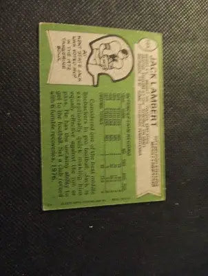 1978 Topps - Jack Lambert #165. Pittsburgh Steelers. EX - Football Card Single