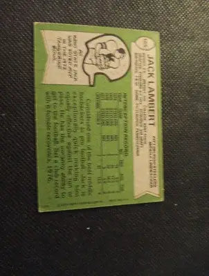 1978 Topps - Jack Lambert #165. Pittsburgh Steelers. EX - Football Card Single