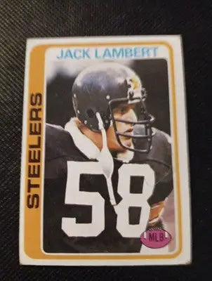 1978 Topps - Jack Lambert #165. Pittsburgh Steelers. EX - Football Card Single