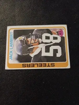 1978 Topps - Jack Lambert #165. Pittsburgh Steelers. EX - Football Card Single