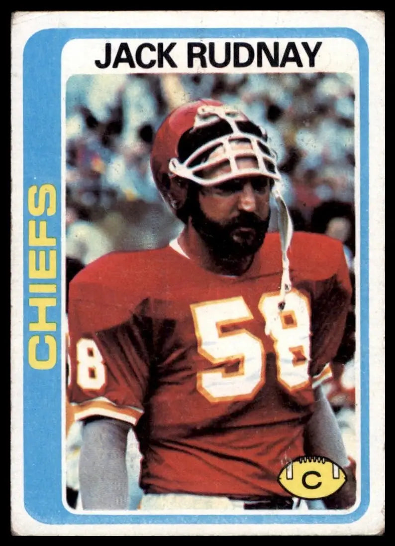 1978 Topps Jack Rudnay #207 Kansas City Chiefs Football Card NFL Sports