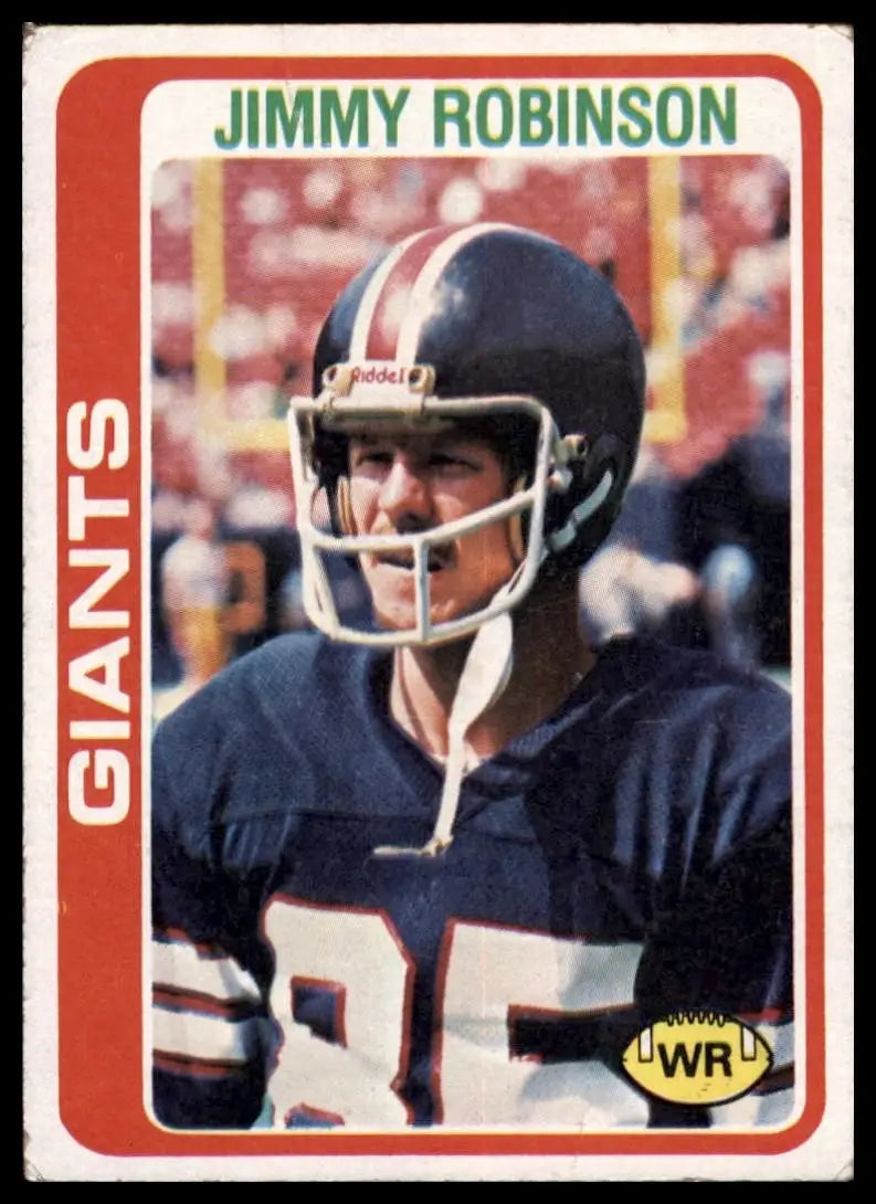 1978 Topps Jim Robinson #139 Rookie New York Giants Football Card NFL Sports - Football Card Single