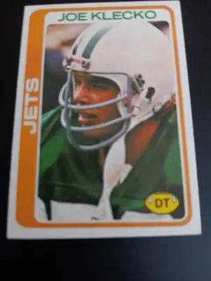 1978 Topps - Joe Klecko #287 (RC). NY Jets. NRMT+ - Football Card Single