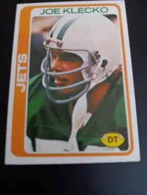 1978 Topps - Joe Klecko #287 (RC). NY Jets. NRMT+ - Football Card Single
