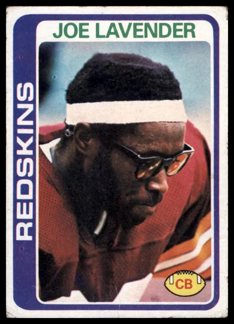 1978 Topps Joe Lavender #256 Washington Redskins Football Card NFL Sports