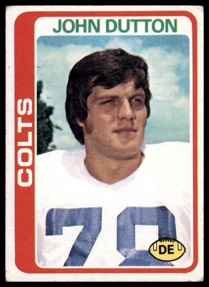 1978 Topps John Dutton #280 Indianapolis Colts Football Card NFL Sports - Football Card Single
