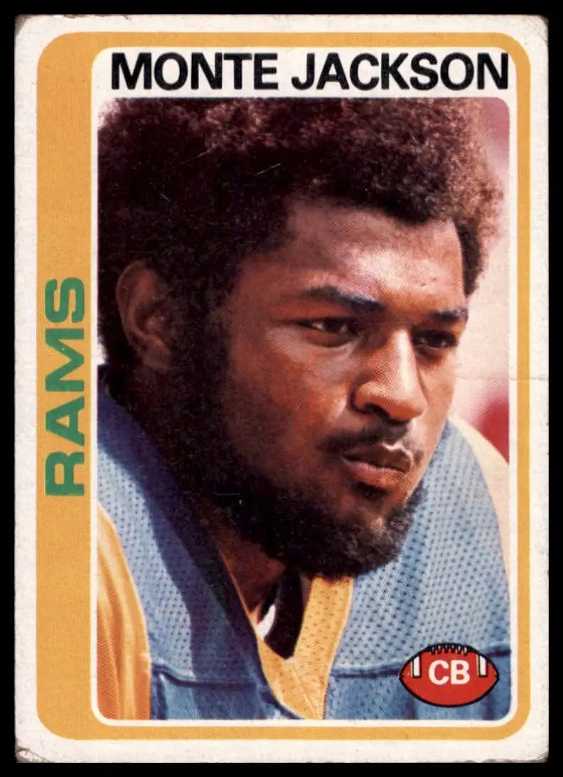 1978 Topps Monte Jackson #180 Los Angeles Rams Football Card NFL Sports - Football Card Single
