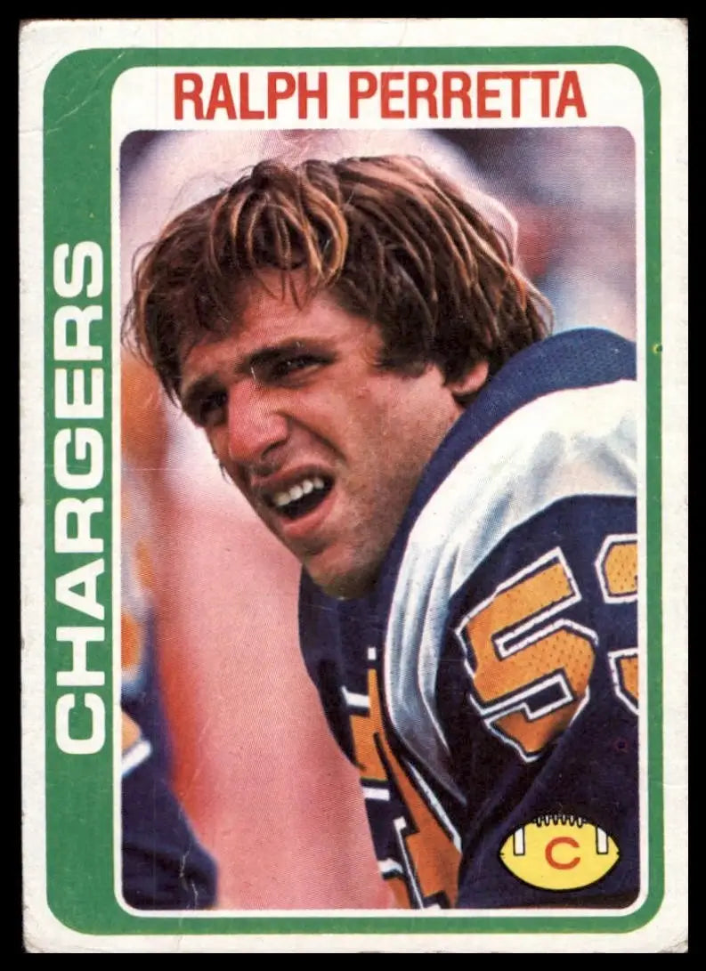 1978 Topps Ralph Perretta #419 San Diego Chargers Football Card NFL Sports - Football Card Single