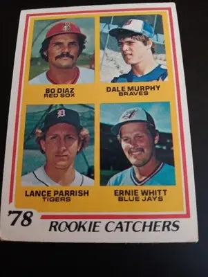 1978 Topps - Rookie Catchers Dale Murphy Lance Parrish E. Whitt #708 (RC) EX+