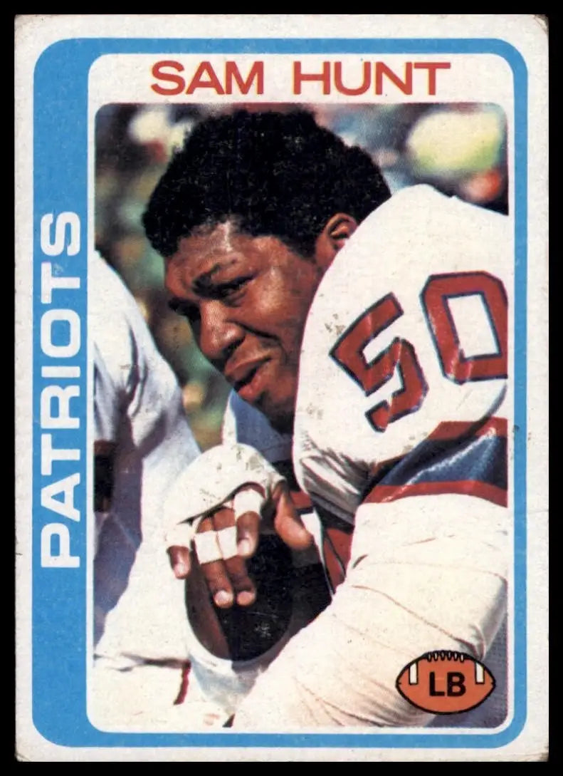 1978 Topps Sam Hunt #461 New England Patriots Football Card NFL Sports - Football Card Single