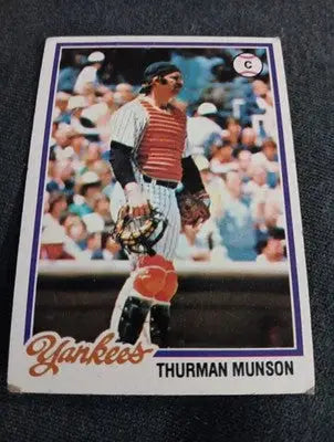 1978 Topps - Thurman Munson #60. NY Yankees. VG+ - Baseball Card Single