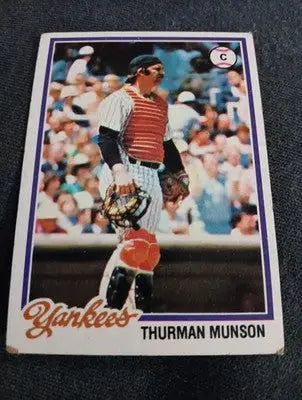 1978 Topps - Thurman Munson #60. NY Yankees. VG+ - Baseball Card Single