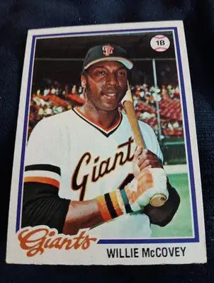 1978 Topps - Willie McCovey #34. SF Giants. EX - Baseball Card Single