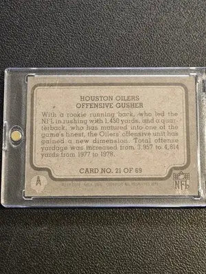 1979 Fleer Team Action #21 Offensive Gusher - Football Card Single