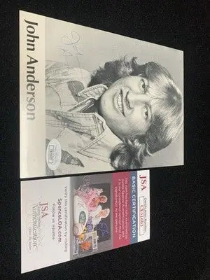 1979 Signed John Anderson Promo 5x7 Promo Postcard WB Photo JSA Auto - Entertainment Memorabilia