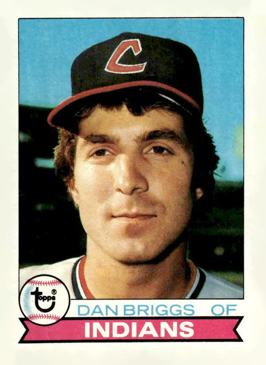 Vintage Cleveland Indians Dan Briggs baseball card from 1979 Topps #77