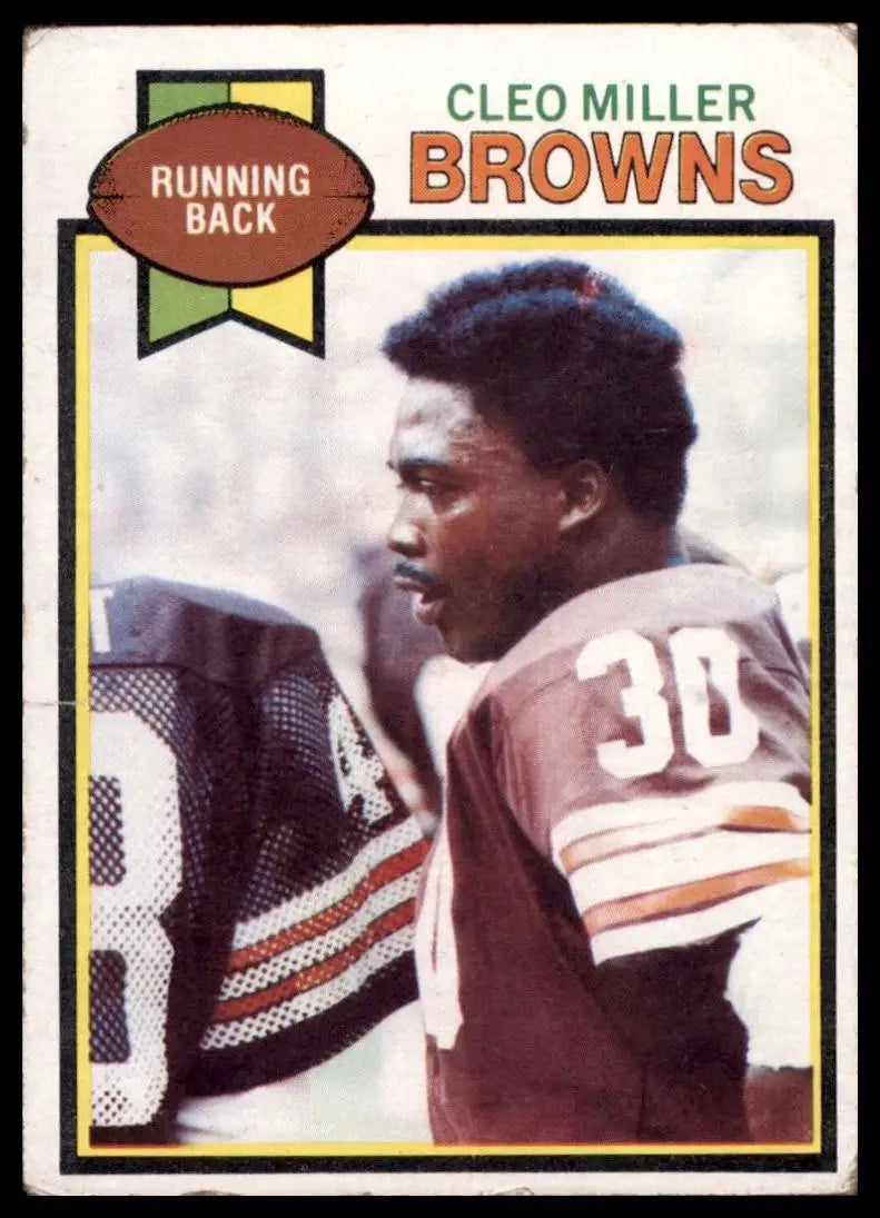1979 Topps Cleo Miller #134 Cleveland Browns Football Card NFL Sports - Football Card Single