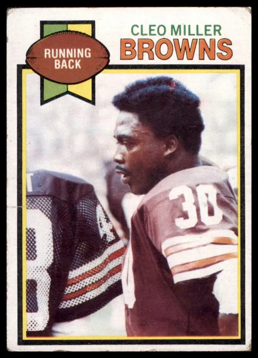 1979 Topps Cleo Miller #134 Cleveland Browns Football Card NFL Sports - Football Card Single
