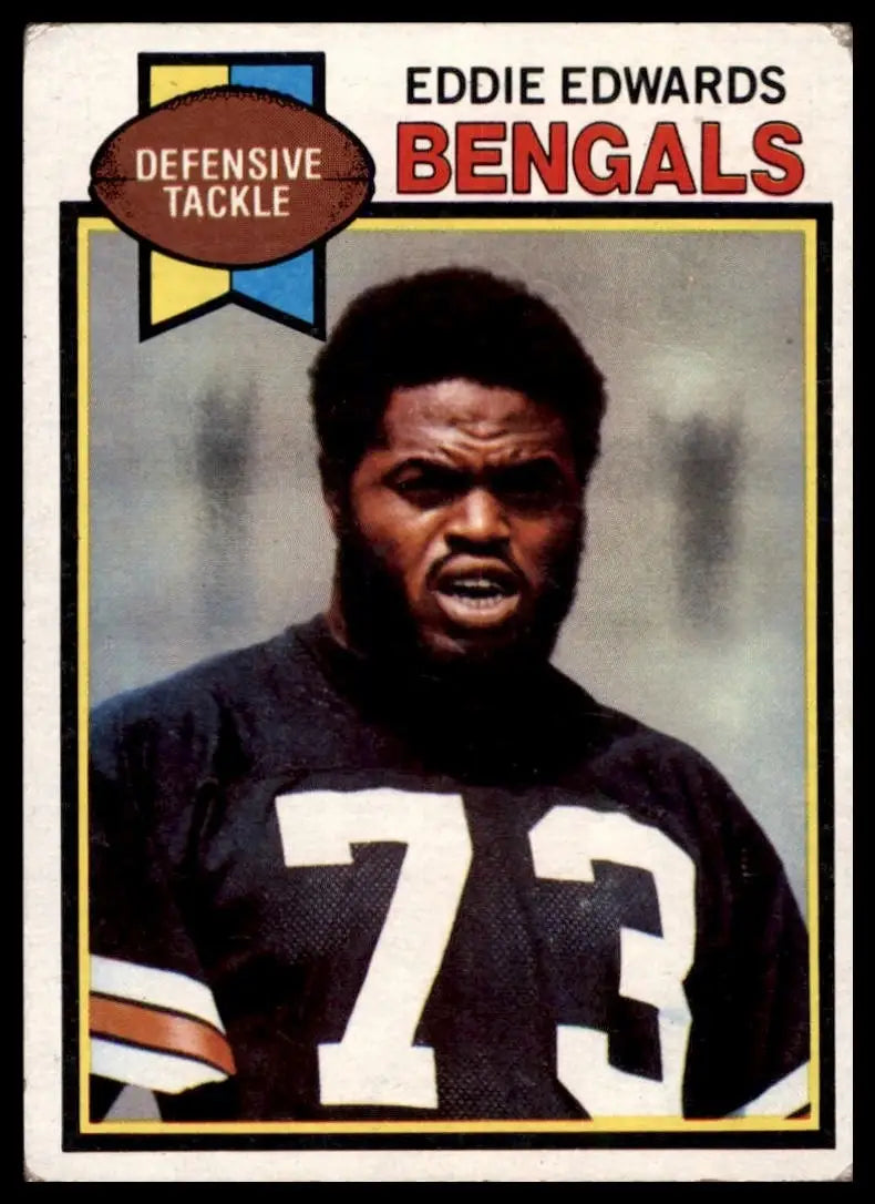 1979 Topps Eddie Edwards #505 Cincinnati Bengals Football Card NFL Sports