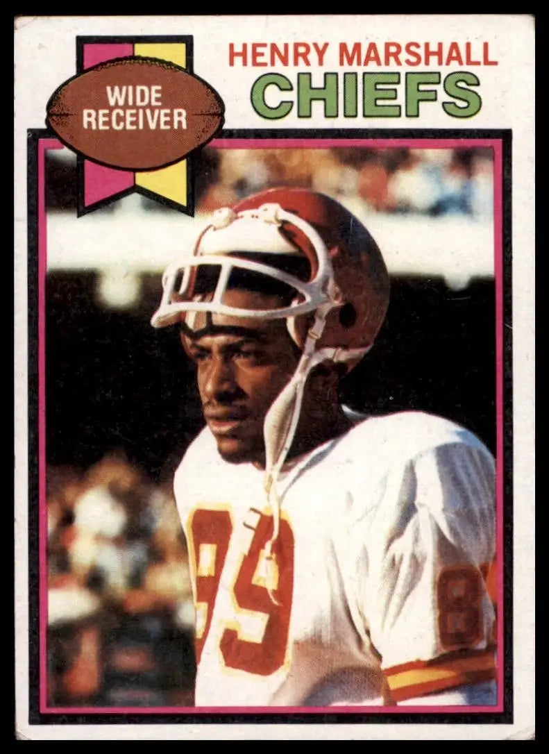 1979 Topps Henry Marshall #42 Kansas City Chiefs Football Card NFL Sports