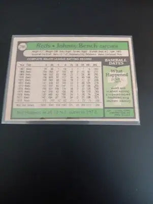 1979 Topps - Johnny Bench #200. Cincinnati Reds. NRMT - Baseball Card Single
